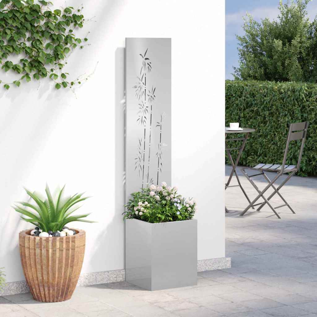 Écran de confidentialité de jardin Floral Argent 32 x 140 cm - XIOS