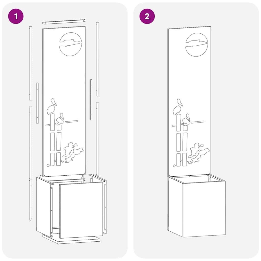 Écran de confidentialité de jardin Anthracite 32 x 140 cm - XIOS
