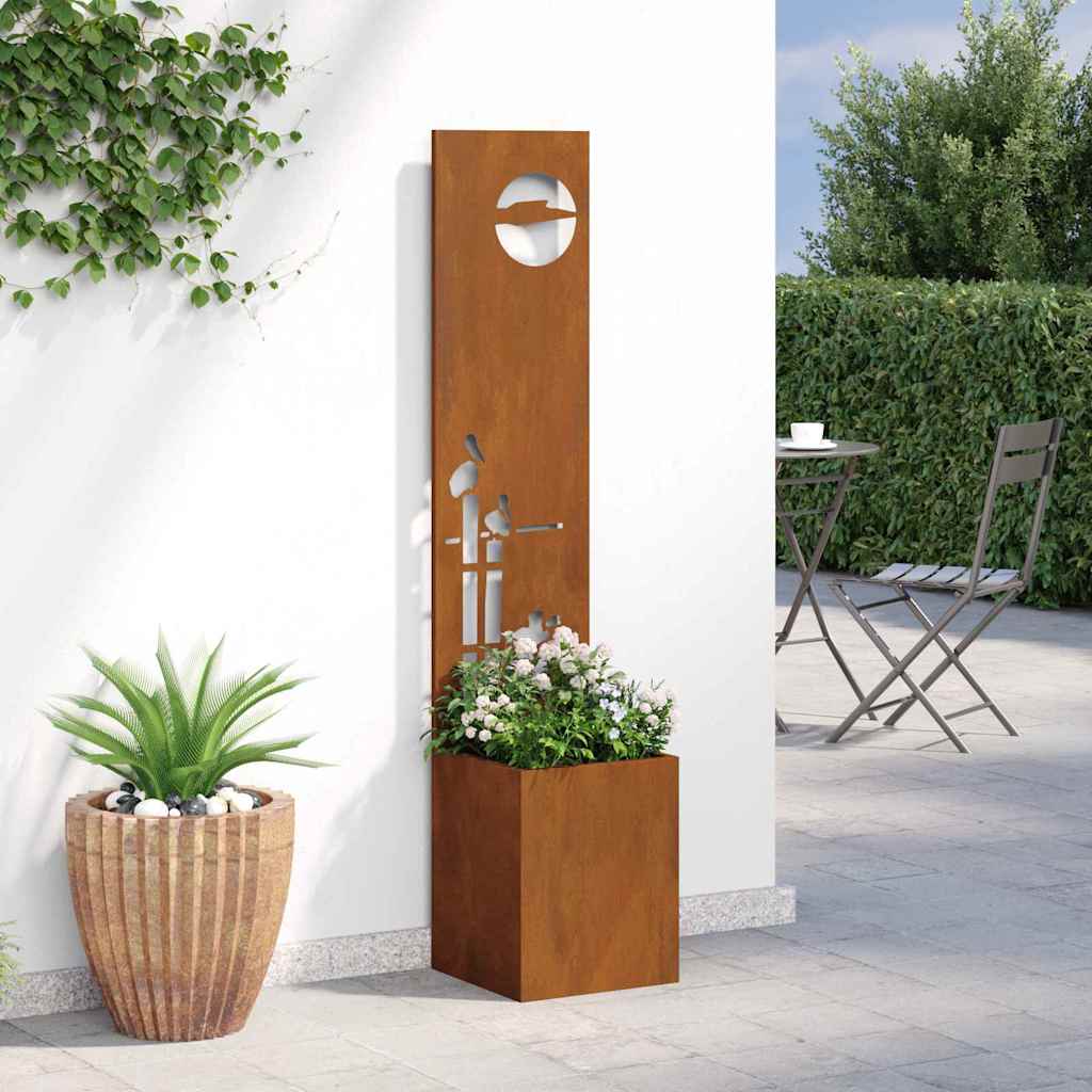 Écran de confidentialité de jardin Fretwork Rouillé 32 x 140 cm - XIOS