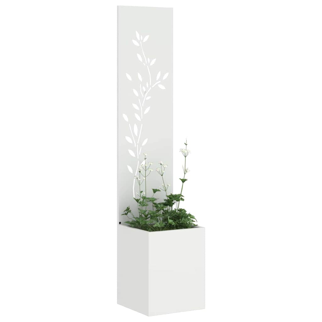 Écran de confidentialité de jardin Floral Blanc 32 x 140 cm - XIOS