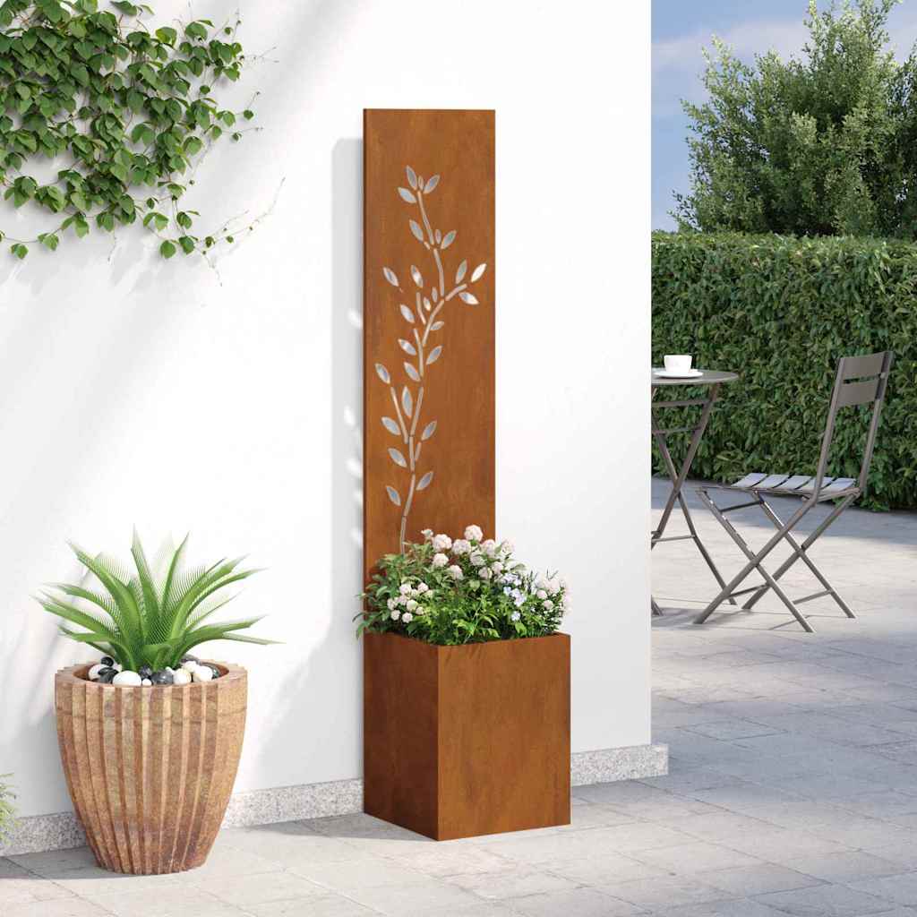 Écran de confidentialité de jardin Floral Rouillé 32 x 140 cm - XIOS