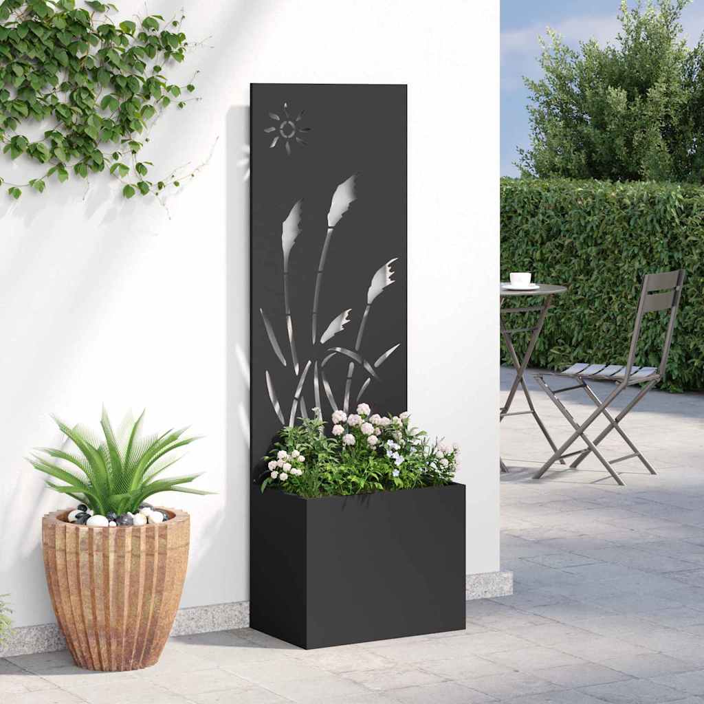 Écran de confidentialité de jardin Fretwork Noir 50 x 140 cm - XIOS