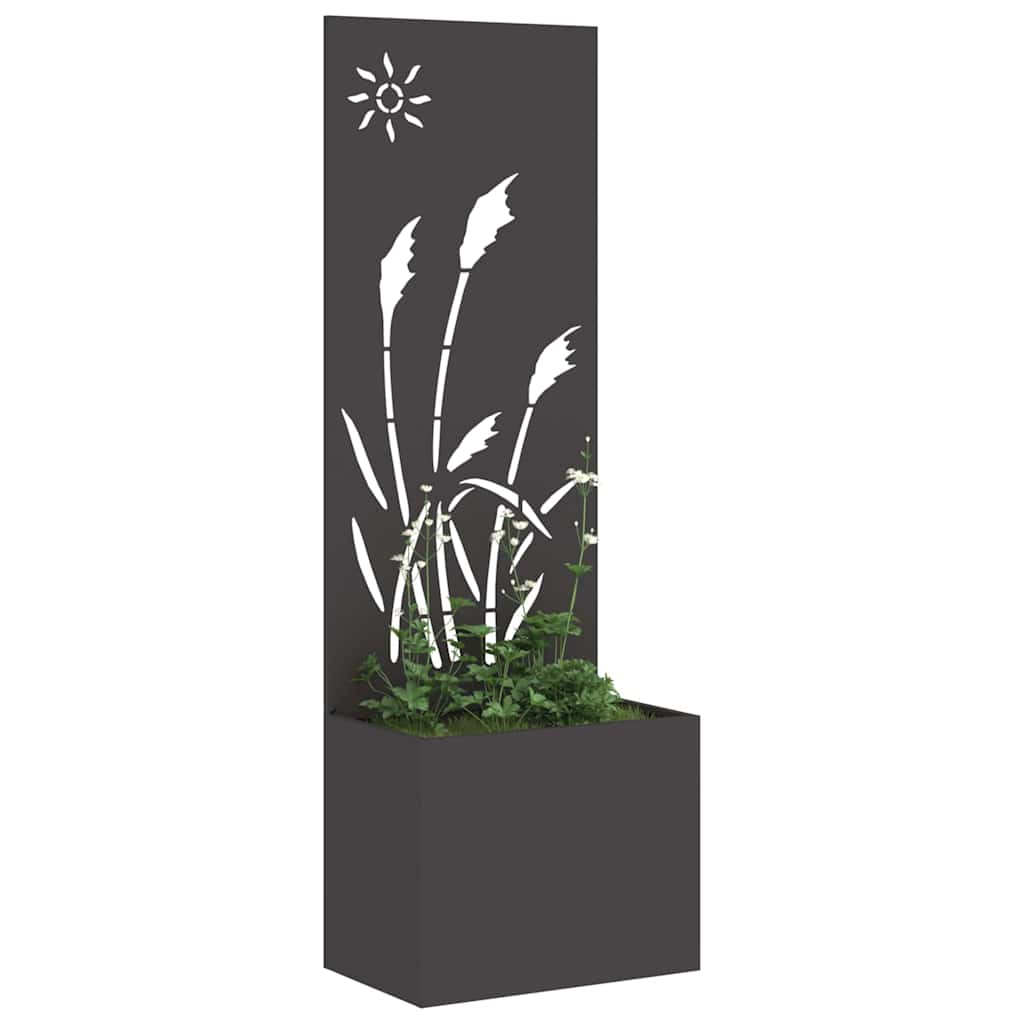 Écran de confidentialité de jardin Fretwork Noir 50 x 140 cm - XIOS