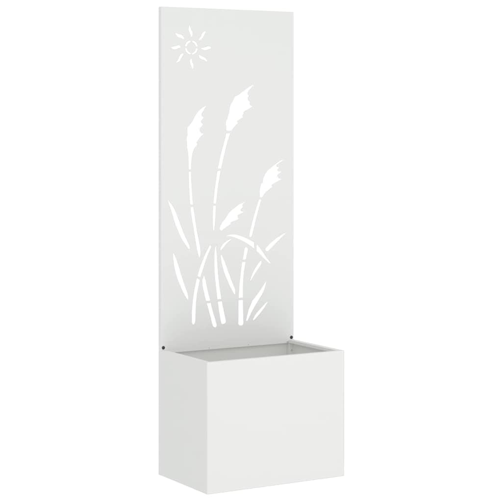 Écran de confidentialité de jardin Fretwork Blanc 50 x 140 cm - XIOS