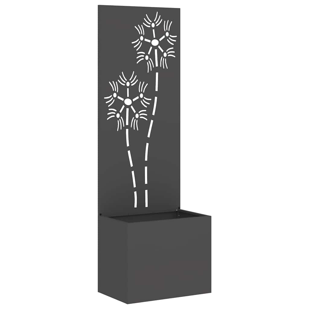 Écran de confidentialité de jardin Floral Noir 50 x 140 cm - XIOS