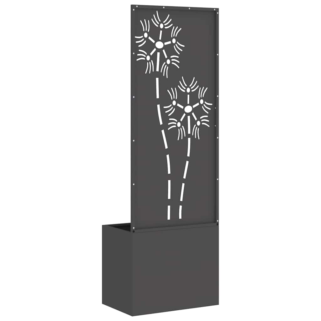 Écran de confidentialité de jardin Floral Noir 50 x 140 cm - XIOS