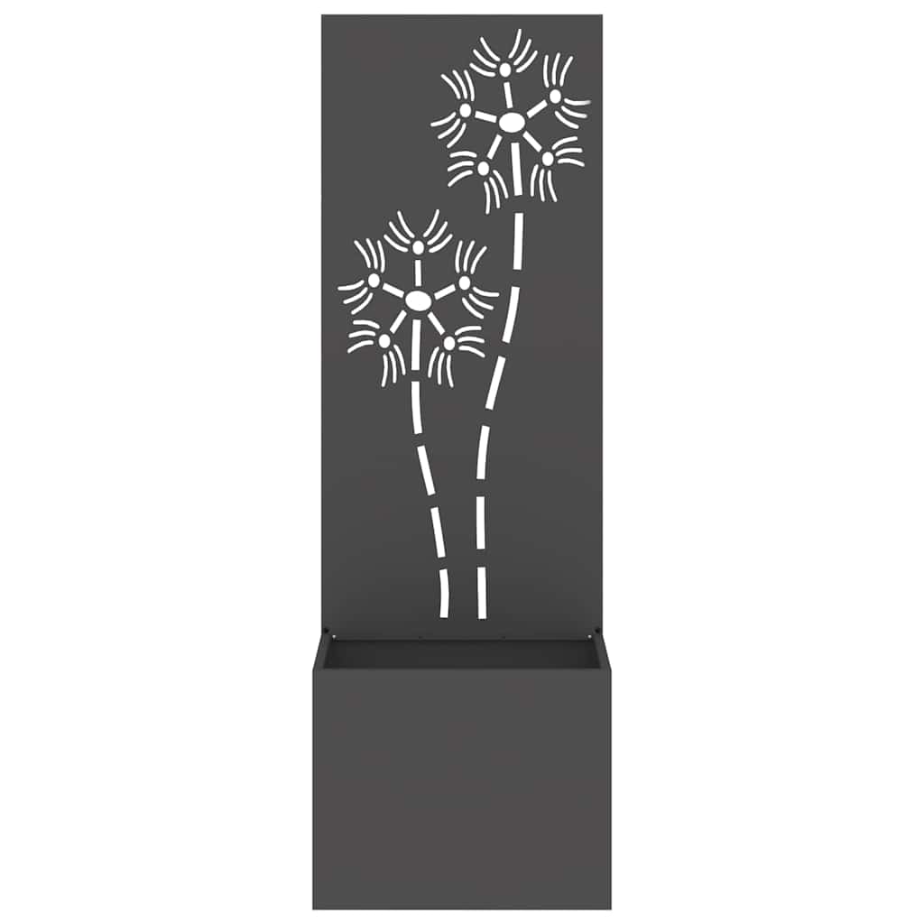 Écran de confidentialité de jardin Floral Noir 50 x 140 cm - XIOS