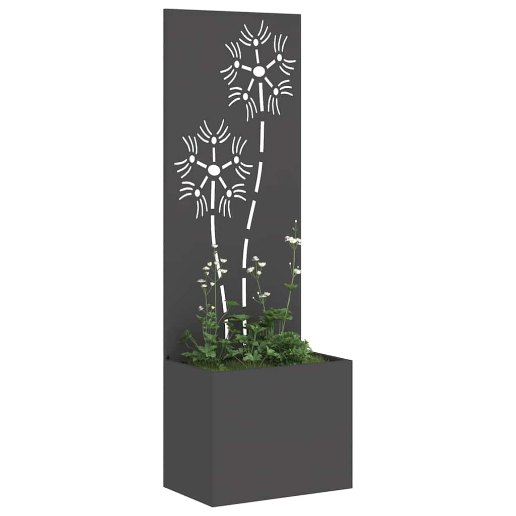 Écran de confidentialité de jardin Floral Noir 50 x 140 cm - XIOS