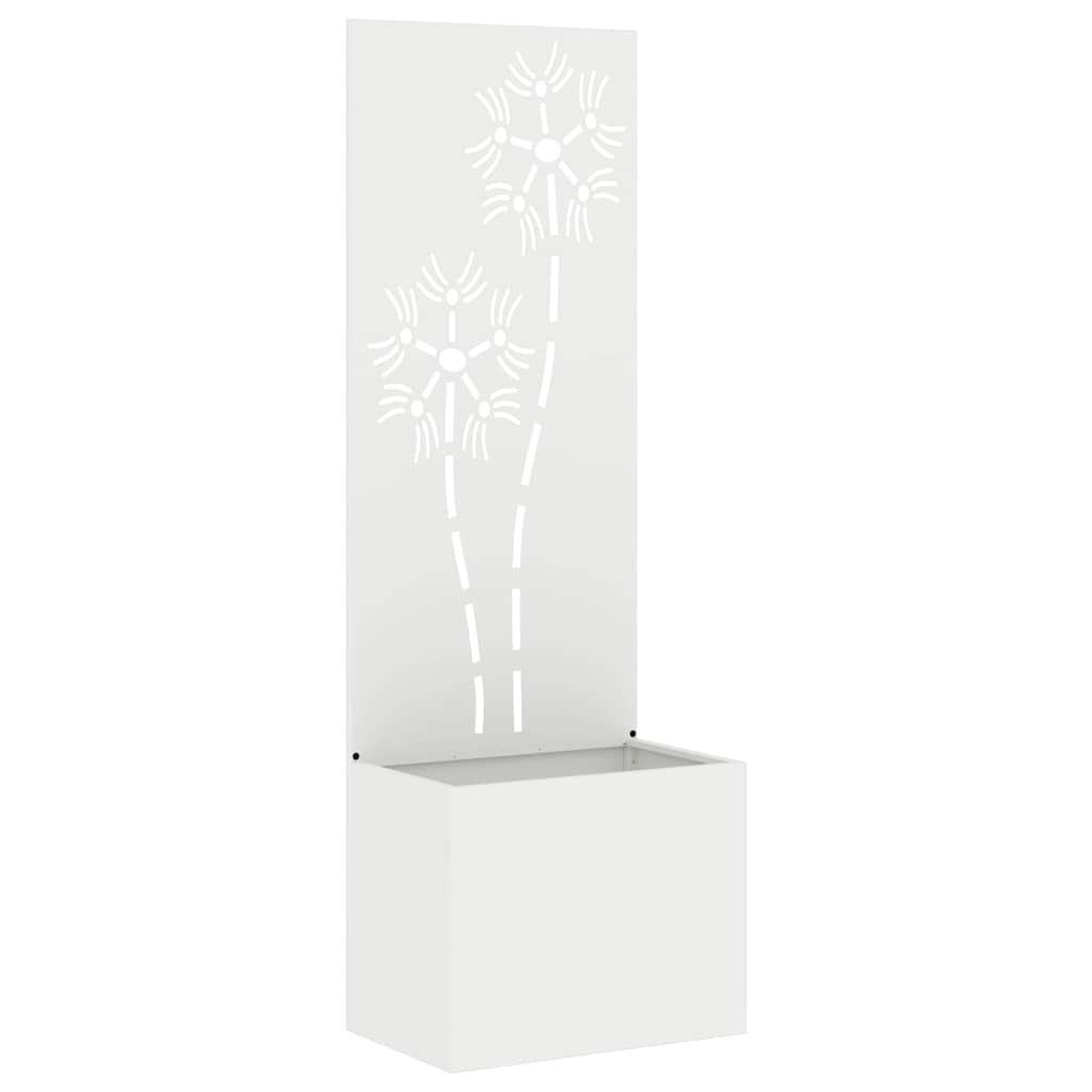 Écran de confidentialité de jardin Floral Blanc 50 x 140 cm - XIOS