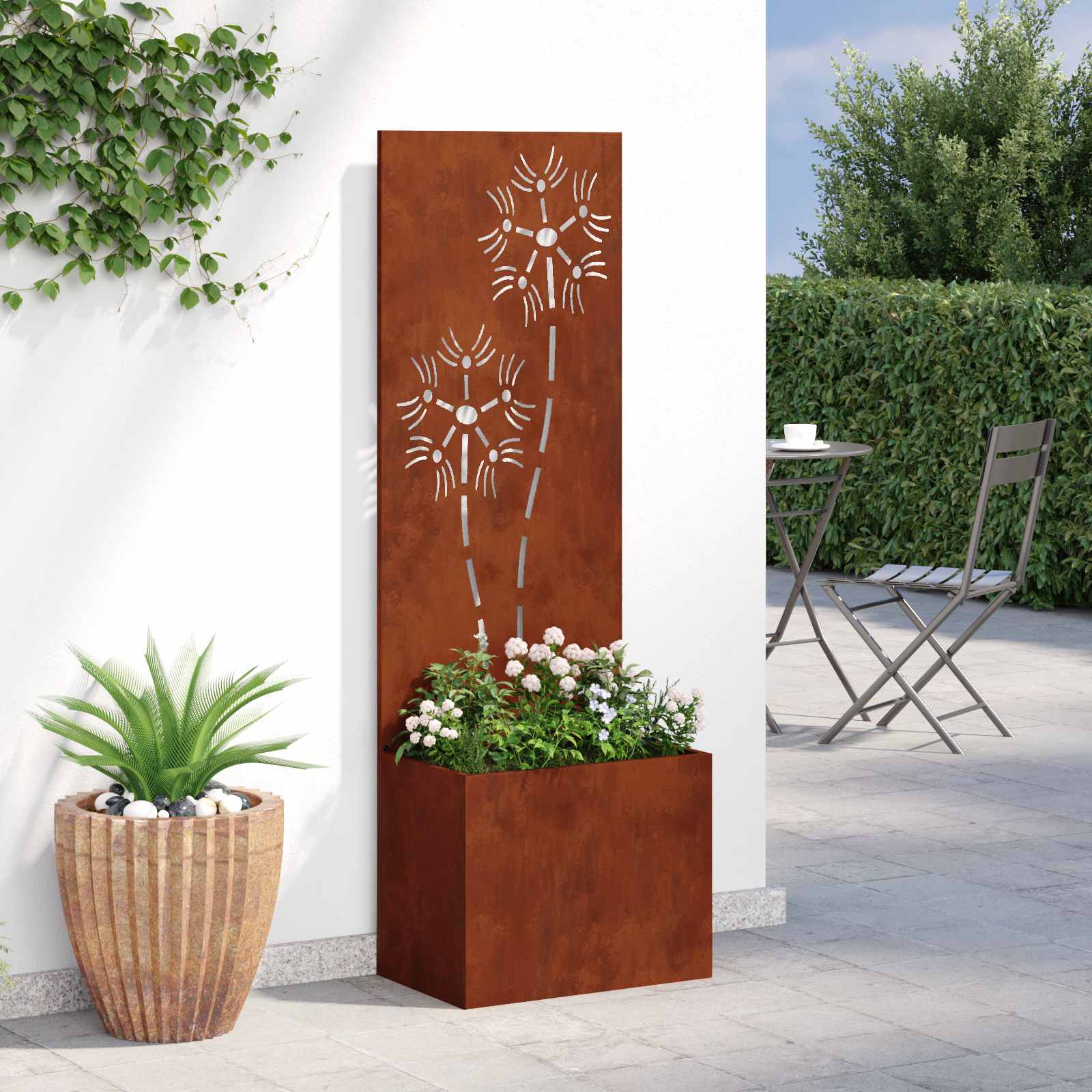 Écran de confidentialité de jardin Rouillé 50 x 32 x 150 cm - XIOS