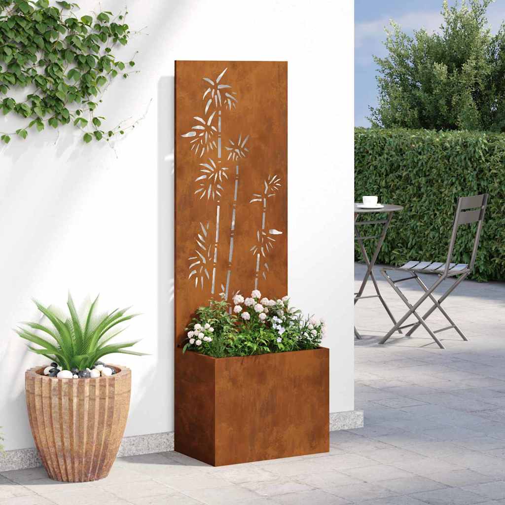 Écran de confidentialité de jardin Floral Rouillé 50 x 140 cm - XIOS