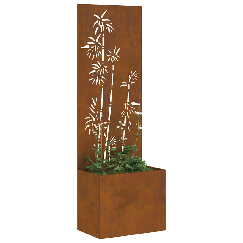 Écran de confidentialité de jardin Floral Rouillé 50 x 140 cm - XIOS