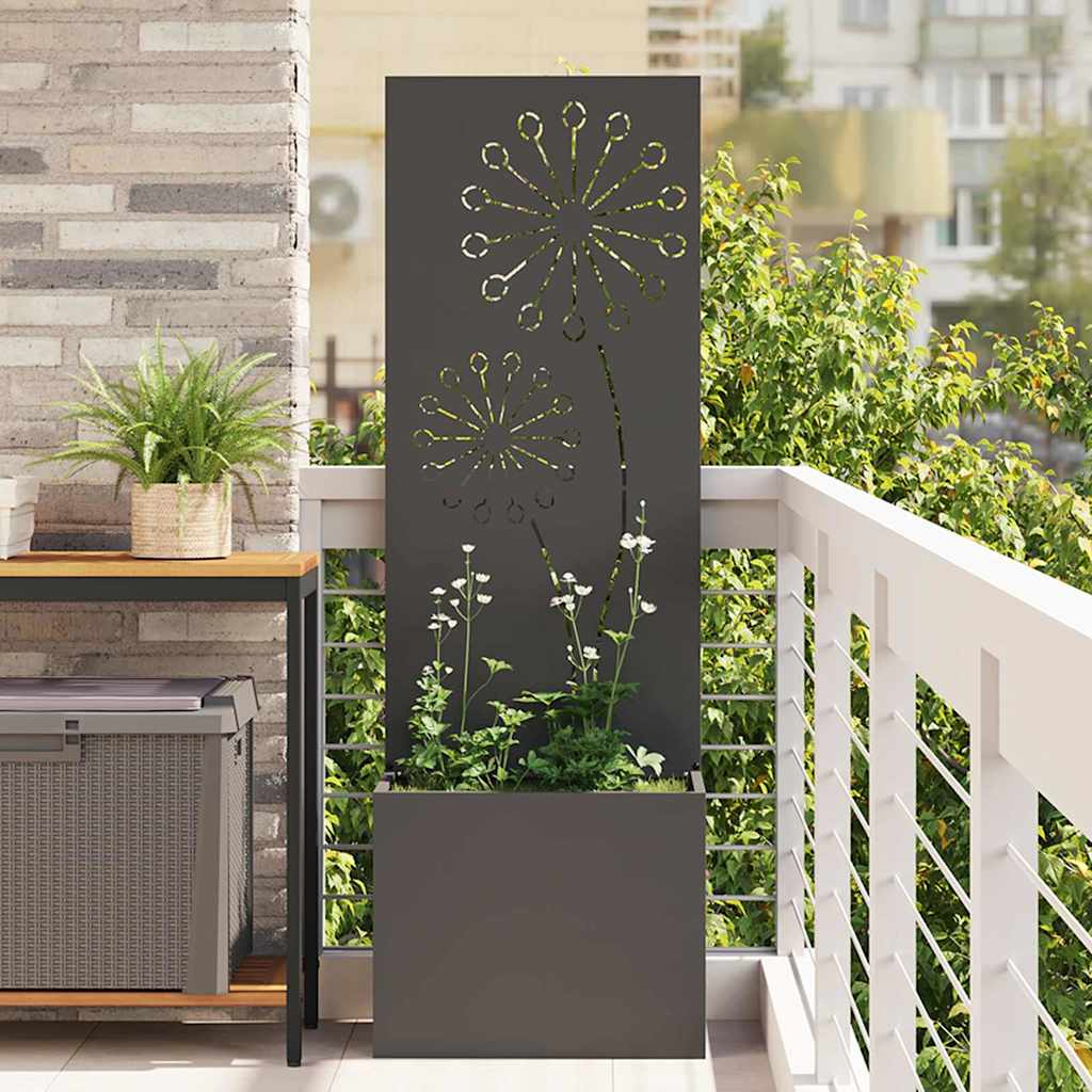 Écran de confidentialité de jardin Fretwork Noir 50 x 140 cm - XIOS