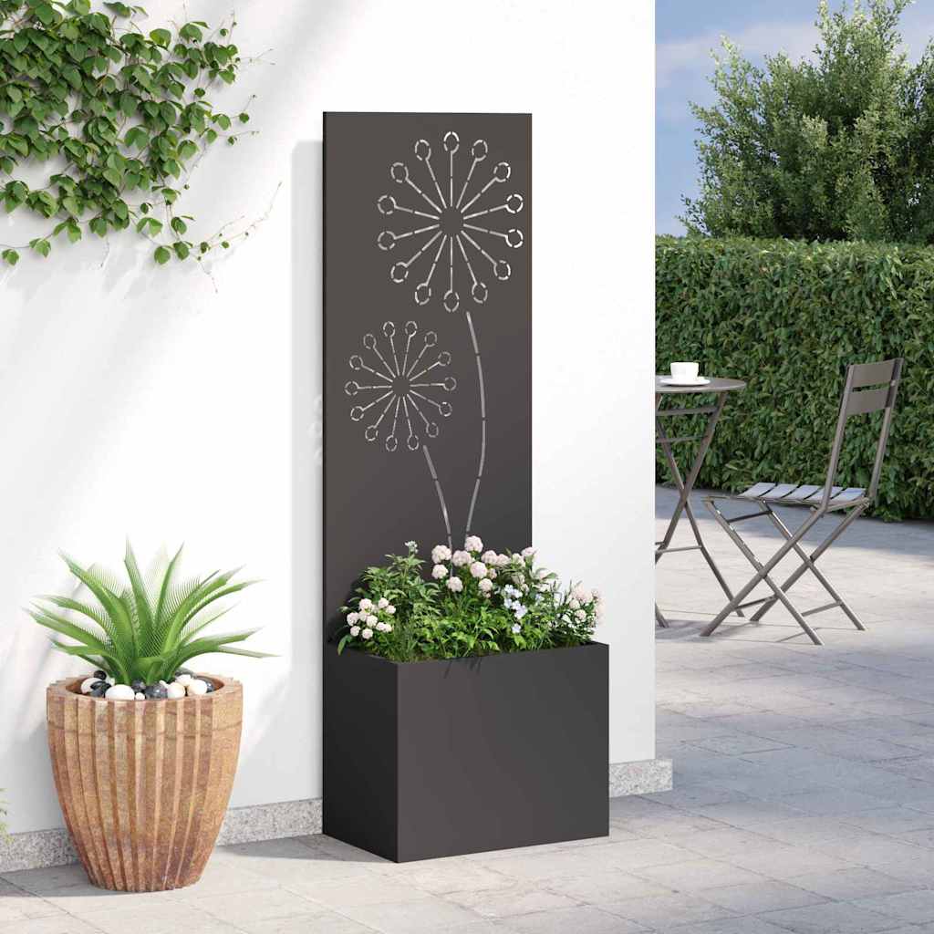 Écran de confidentialité de jardin Fretwork Noir 50 x 140 cm - XIOS