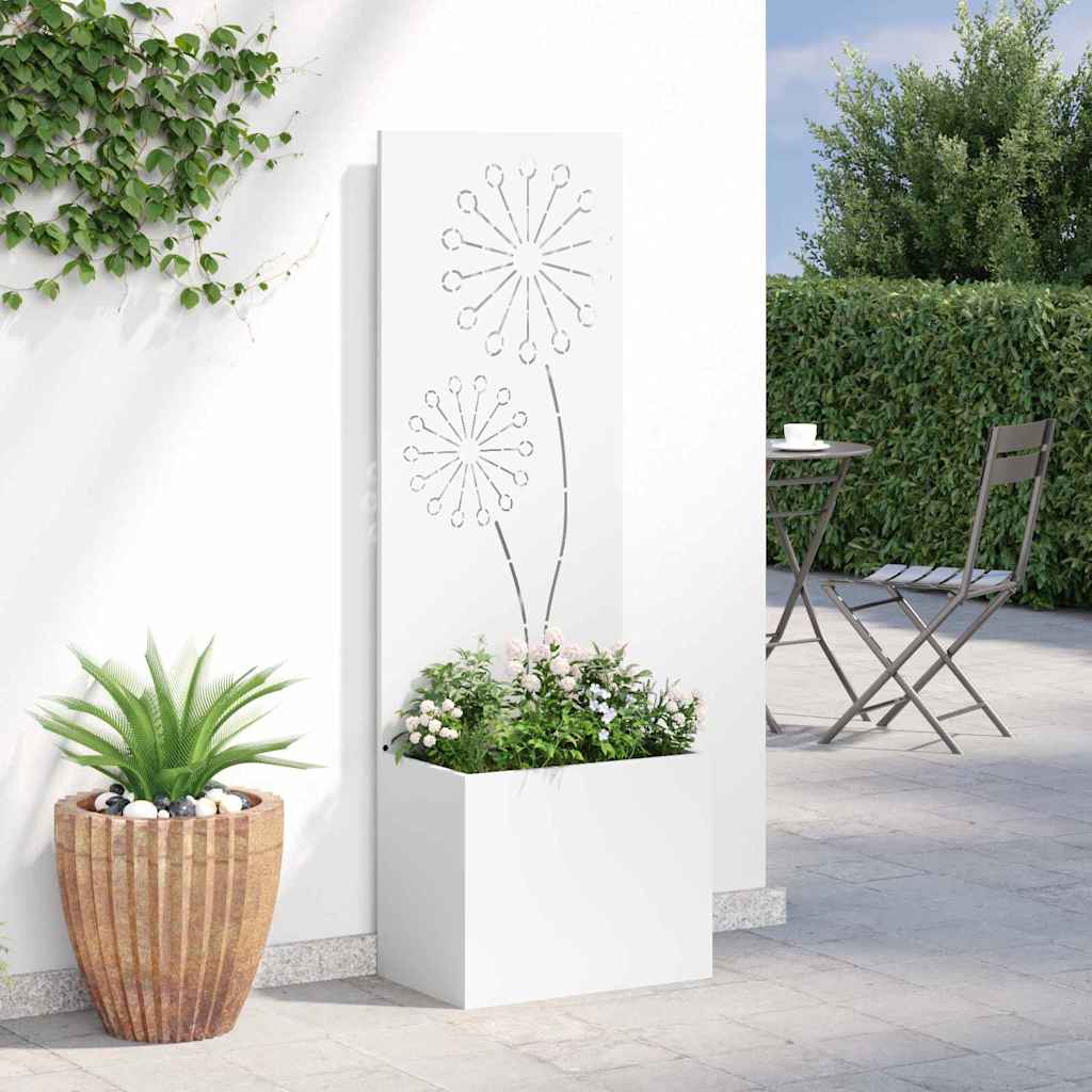 Écran de confidentialité de jardin Fretwork Blanc 50 x 140 cm - XIOS