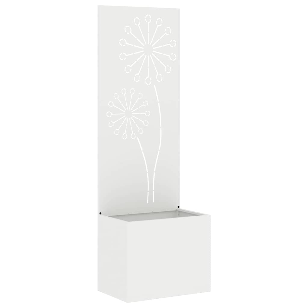 Écran de confidentialité de jardin Fretwork Blanc 50 x 140 cm - XIOS