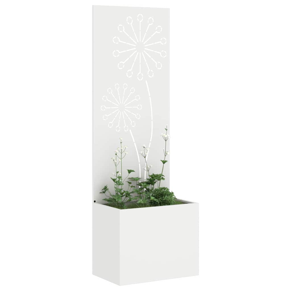 Écran de confidentialité de jardin Fretwork Blanc 50 x 140 cm - XIOS