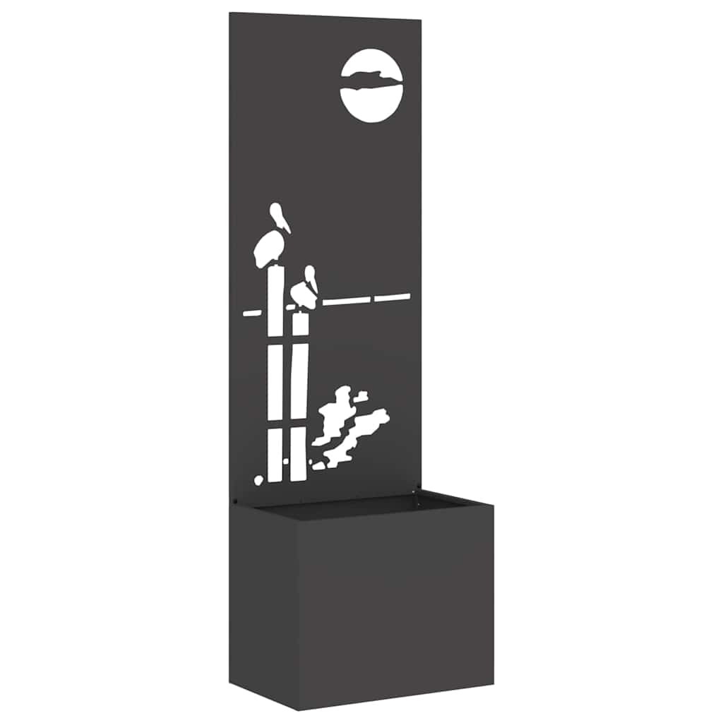 Écran de confidentialité de jardin Fretwork Noir 50 x 140 cm - XIOS