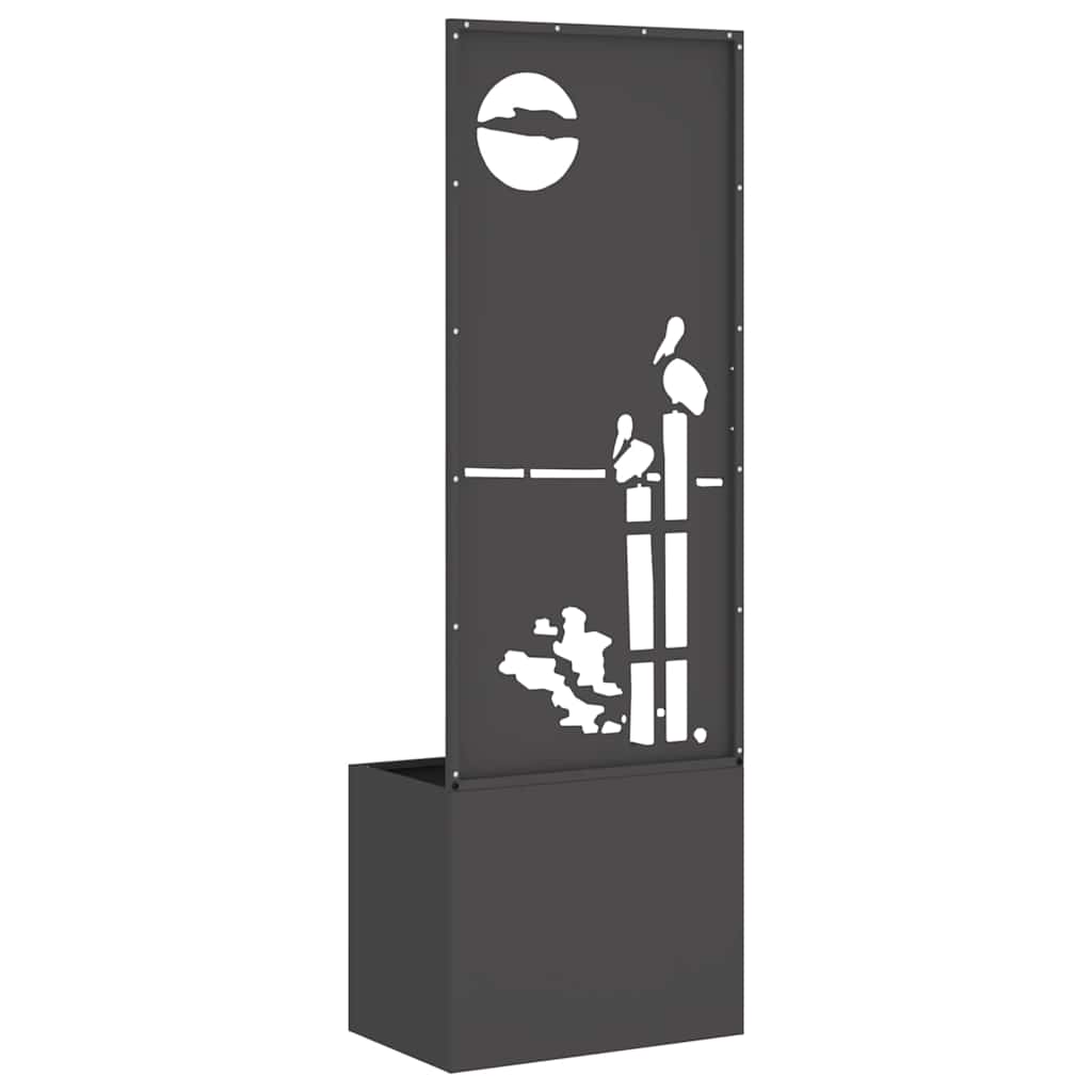 Écran de confidentialité de jardin Fretwork Noir 50 x 140 cm - XIOS