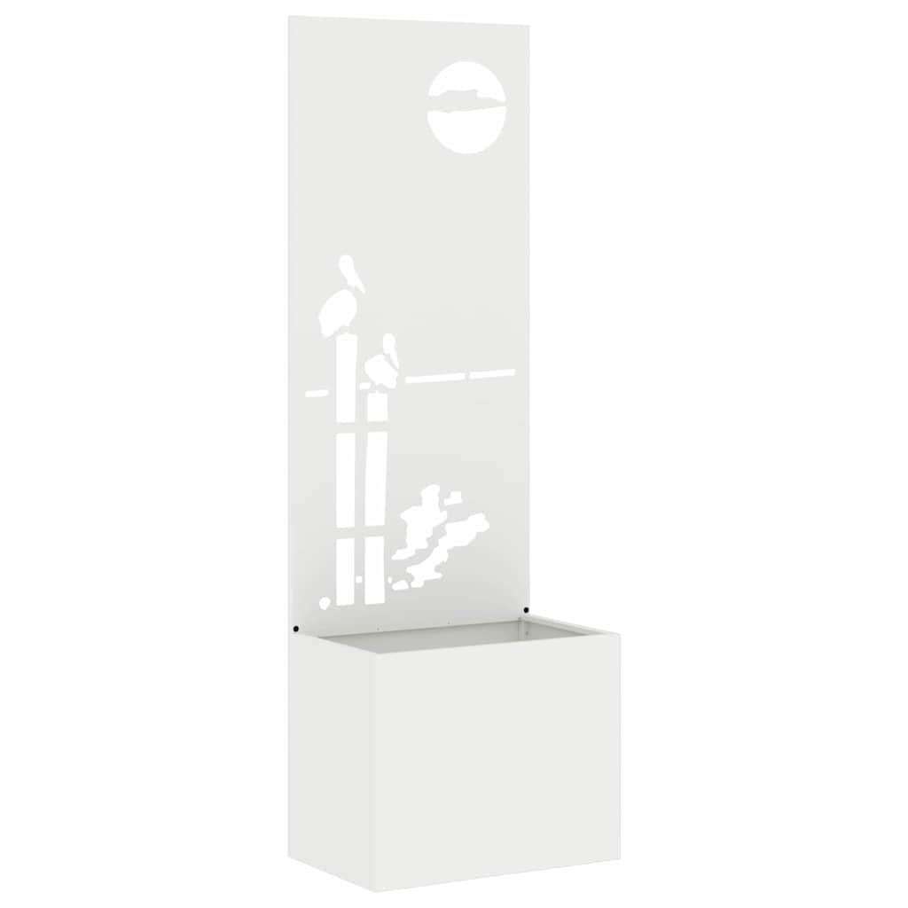 Écran de confidentialité de jardin Fretwork Blanc 50 x 140 cm - XIOS