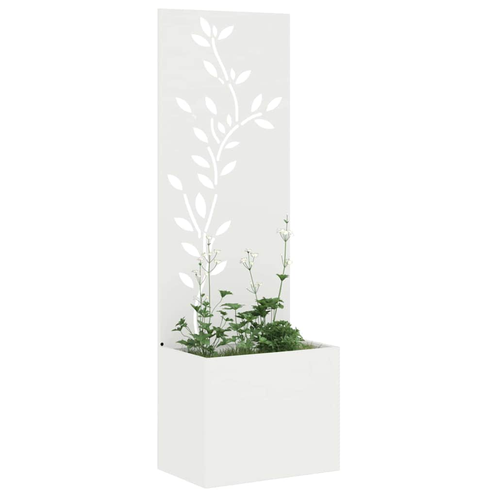 Écran de confidentialité de jardin Floral Blanc 50 x 140 cm - XIOS
