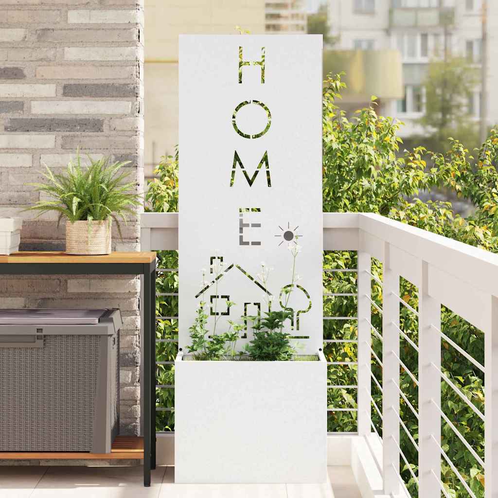 Écran de confidentialité de jardin Fretwork Blanc 50 x 140 cm - XIOS