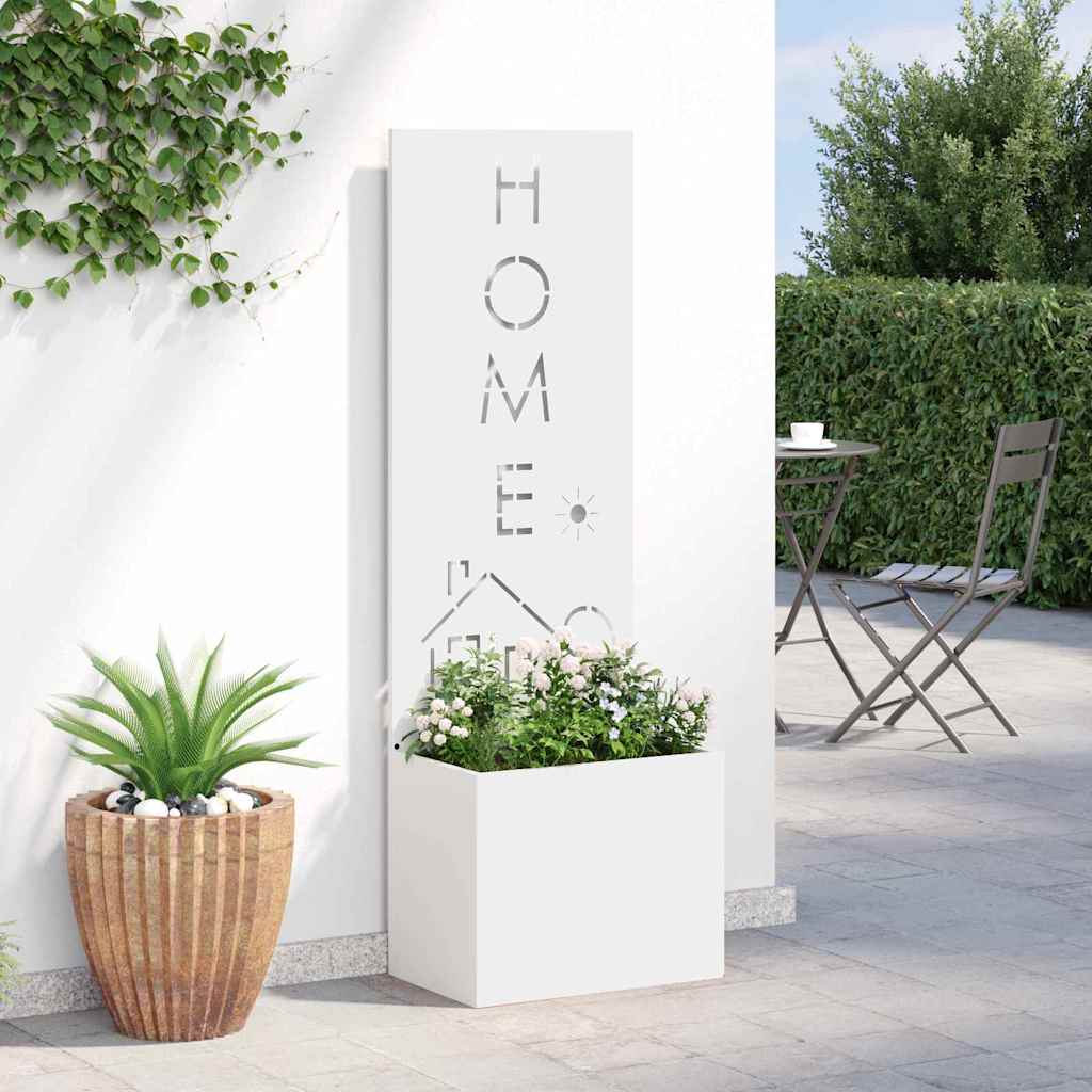 Écran de confidentialité de jardin Fretwork Blanc 50 x 140 cm - XIOS