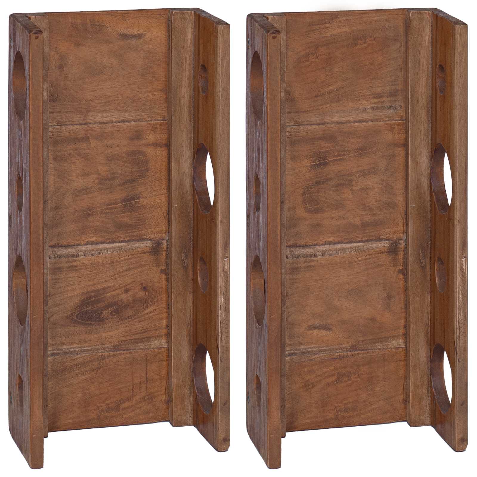 Étagère Marron 24 x 13 x 54 cm Bois de Mahogany Massif - XIOS