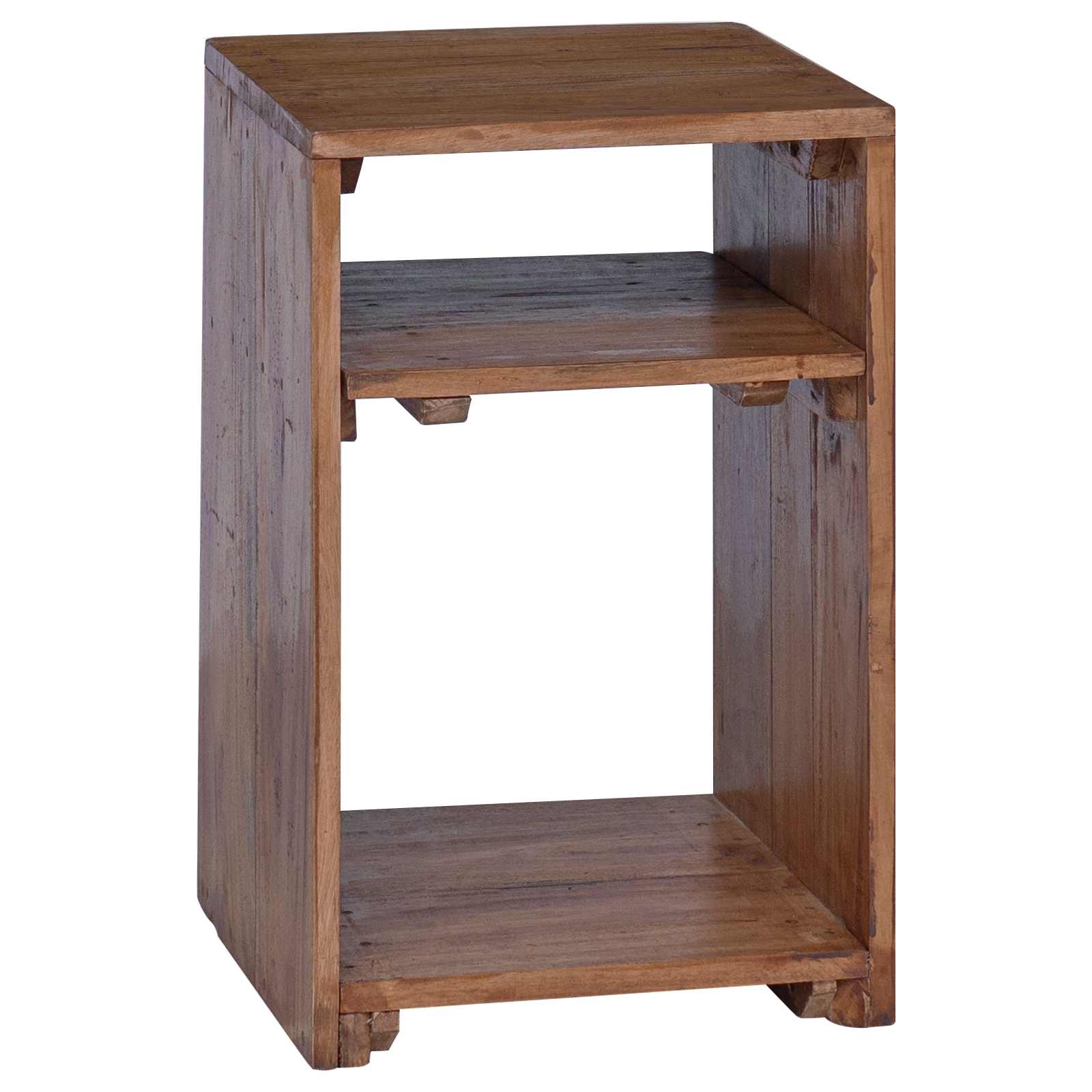 Table d'Accent 3 pcs Marron Bois de Mahogany Massif - XIOS