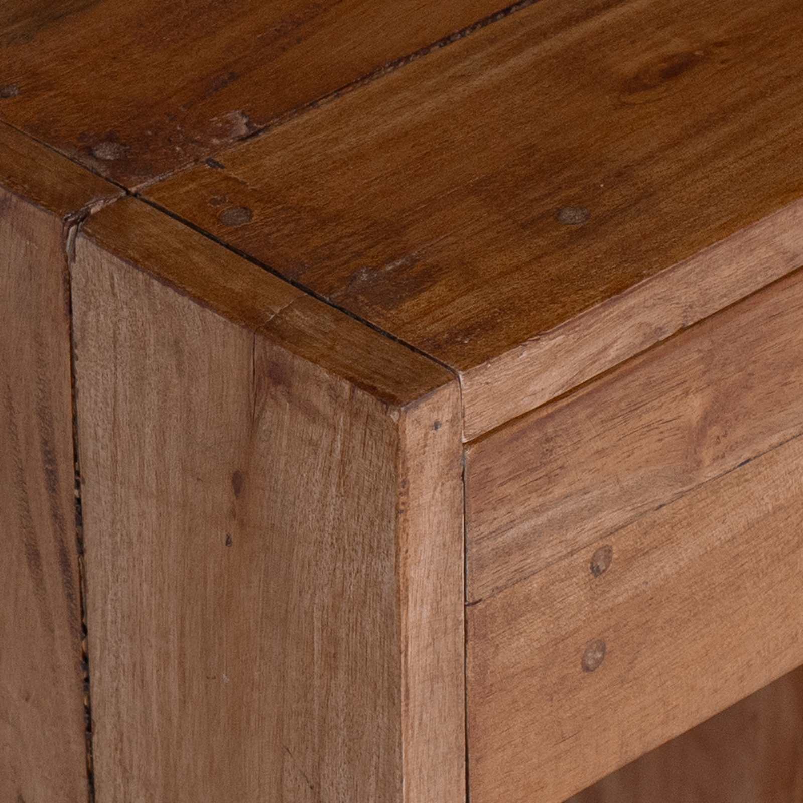 Table de chevet Marron 63 x 30 x 79 cm Bois de Mahogany Massif