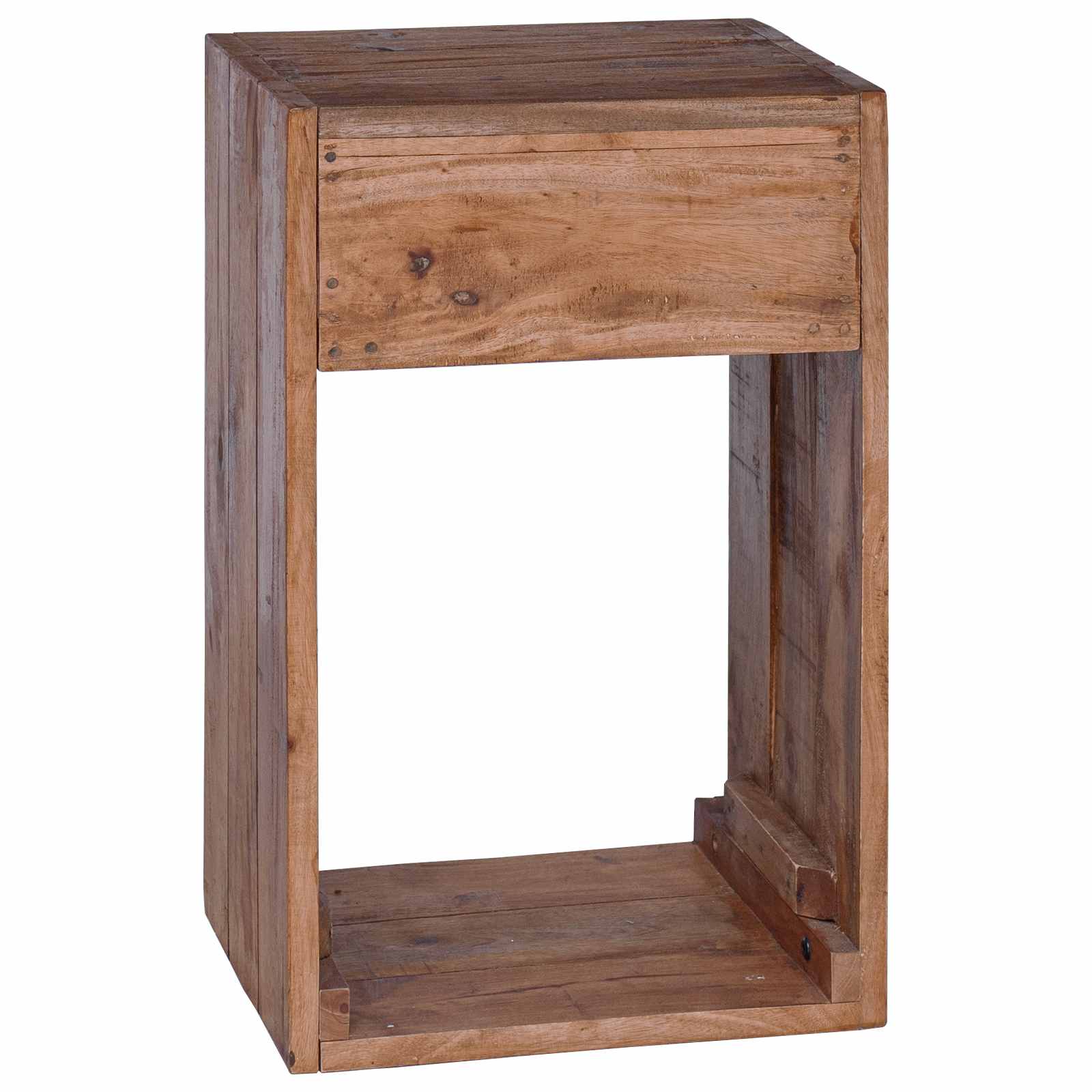 Table de chevet Marron 63 x 30 x 79 cm Bois de Mahogany Massif