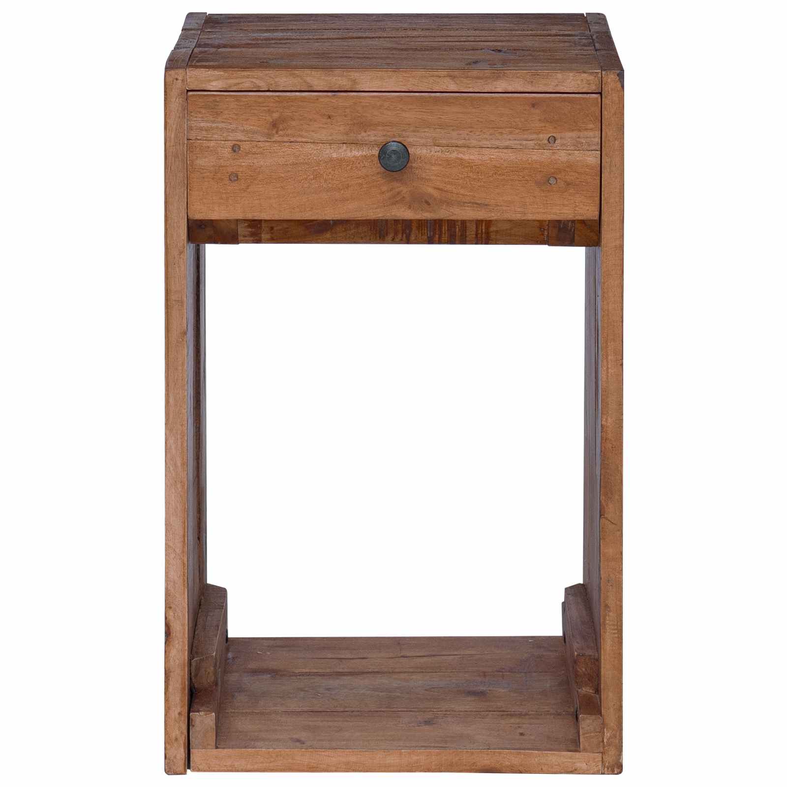 Table de chevet Marron 63 x 30 x 79 cm Bois de Mahogany Massif