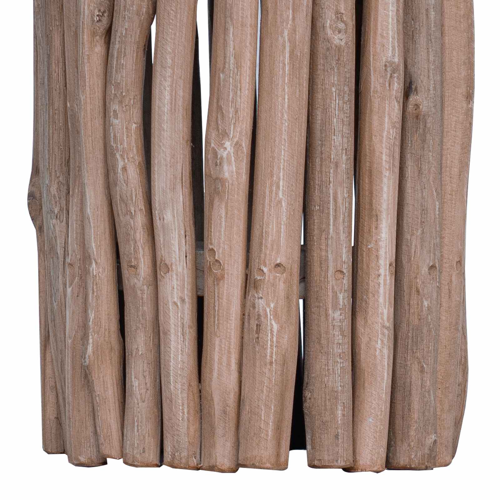 Tabouret Naturel 30 x 30 x 45 cm Bois de teck massif - XIOS