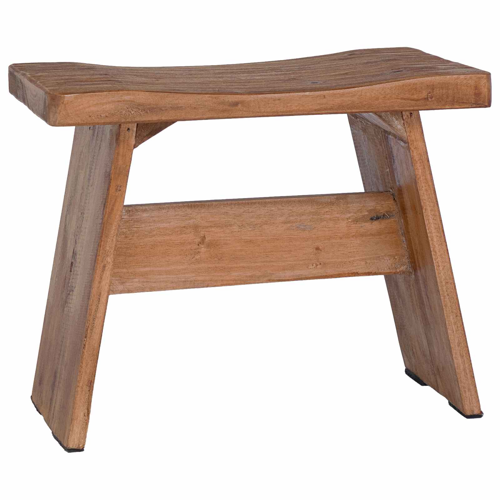 Tabouret Naturel 40 x 25 x 31 cm Bois d'Acajou - XIOS