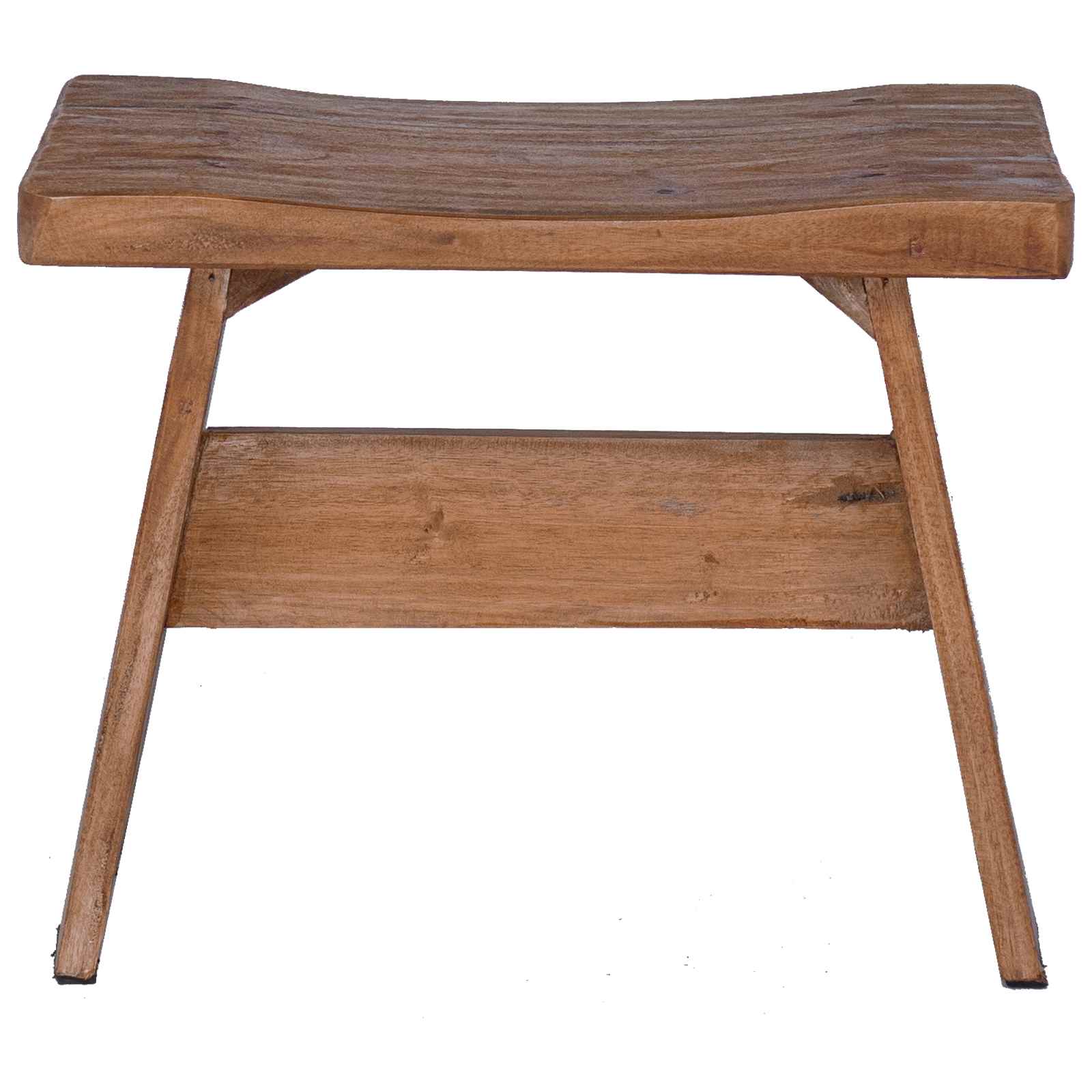 Tabouret Naturel 40 x 25 x 31 cm Bois d'Acajou - XIOS