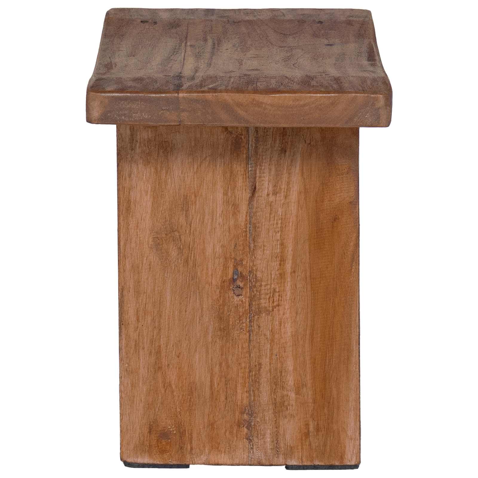 Tabouret Naturel 40 x 25 x 31 cm Bois d'Acajou - XIOS