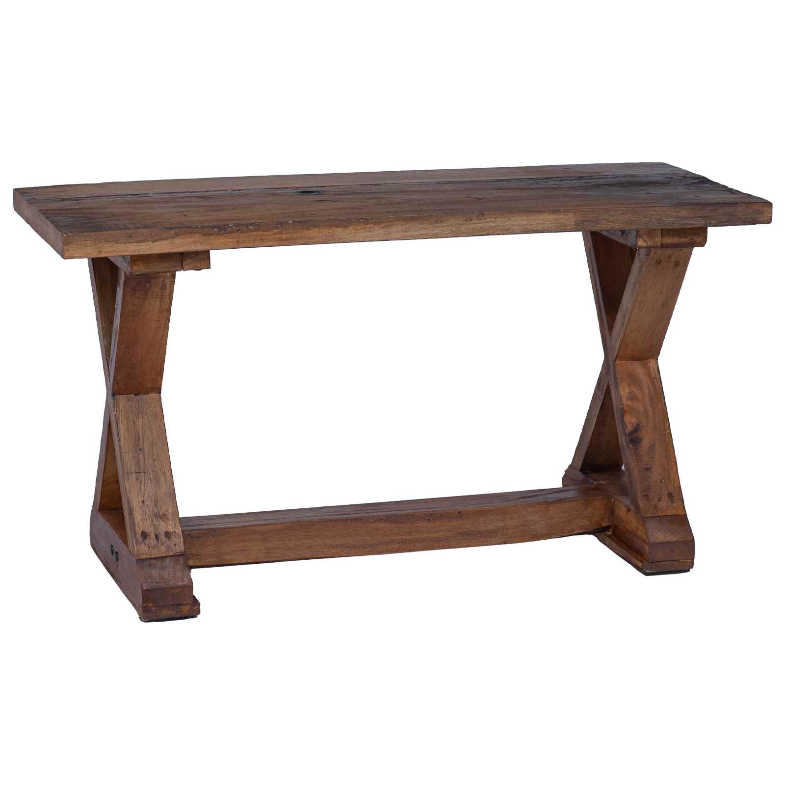 banc Naturel 85 x 35 x 45 cm Bois massif de récupération - XIOS