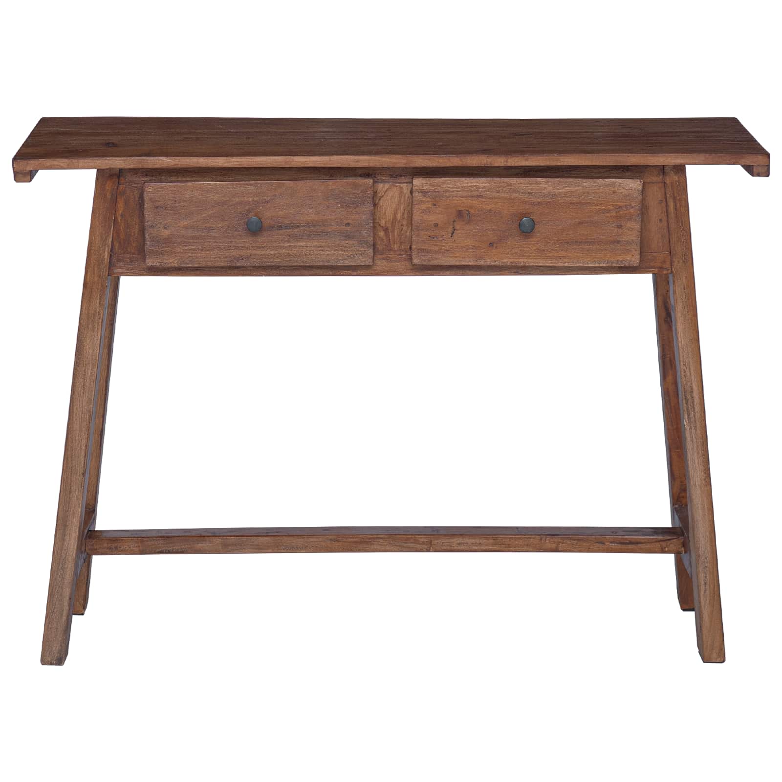 Bureau Marron 110 x 30 x 79 cm Bois de Mahogany Massif