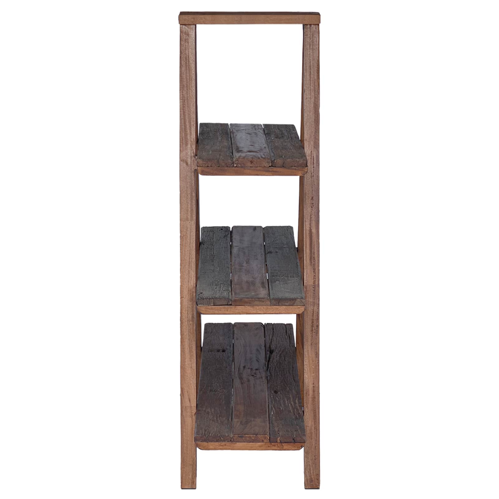Étagère pliante Marron 79.5 x 35 x 112 cm Bois Recyclé Solide - XIOS