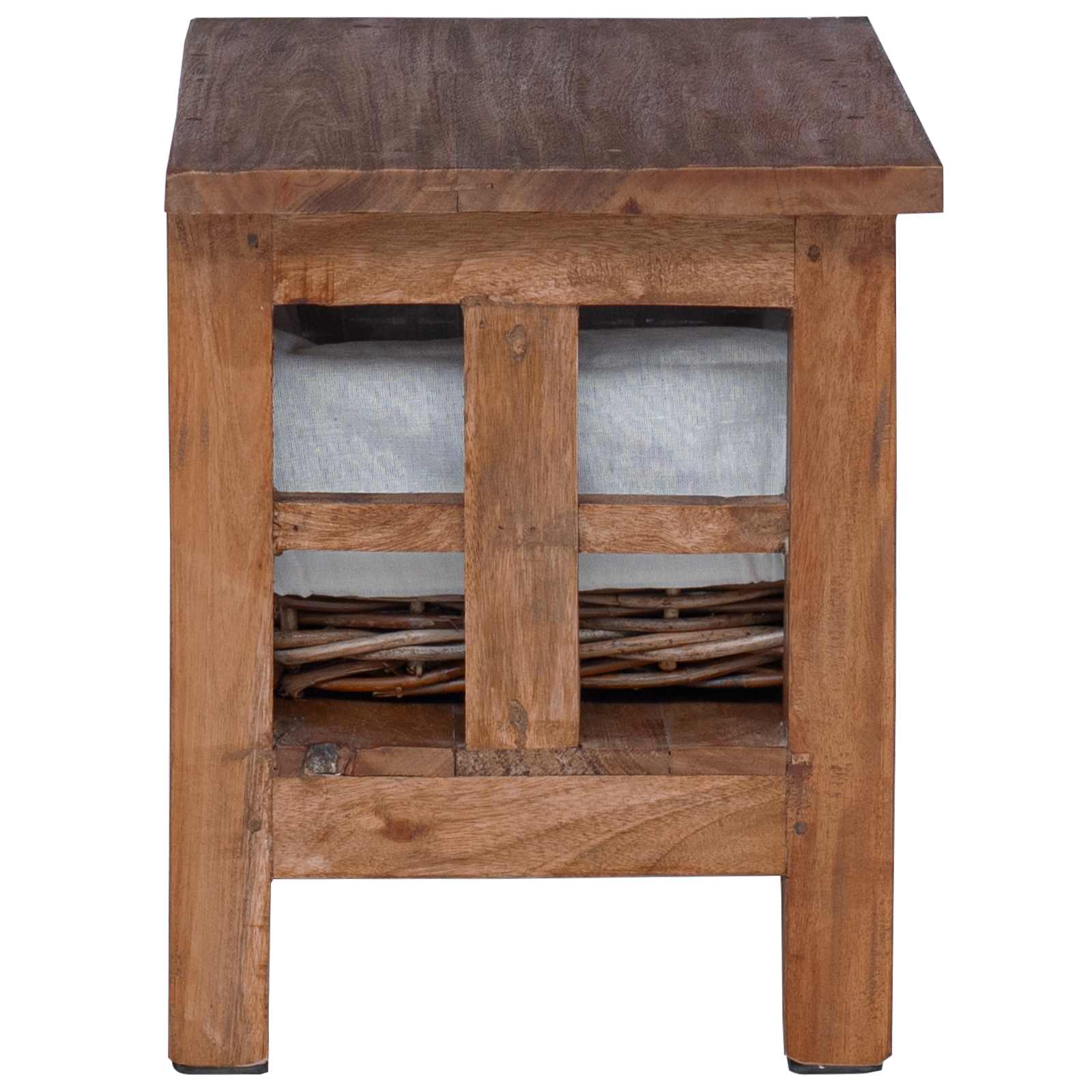 Table d'appoint Marron 38 x 28 x 35 cm Bois massif d'acajou - XIOS