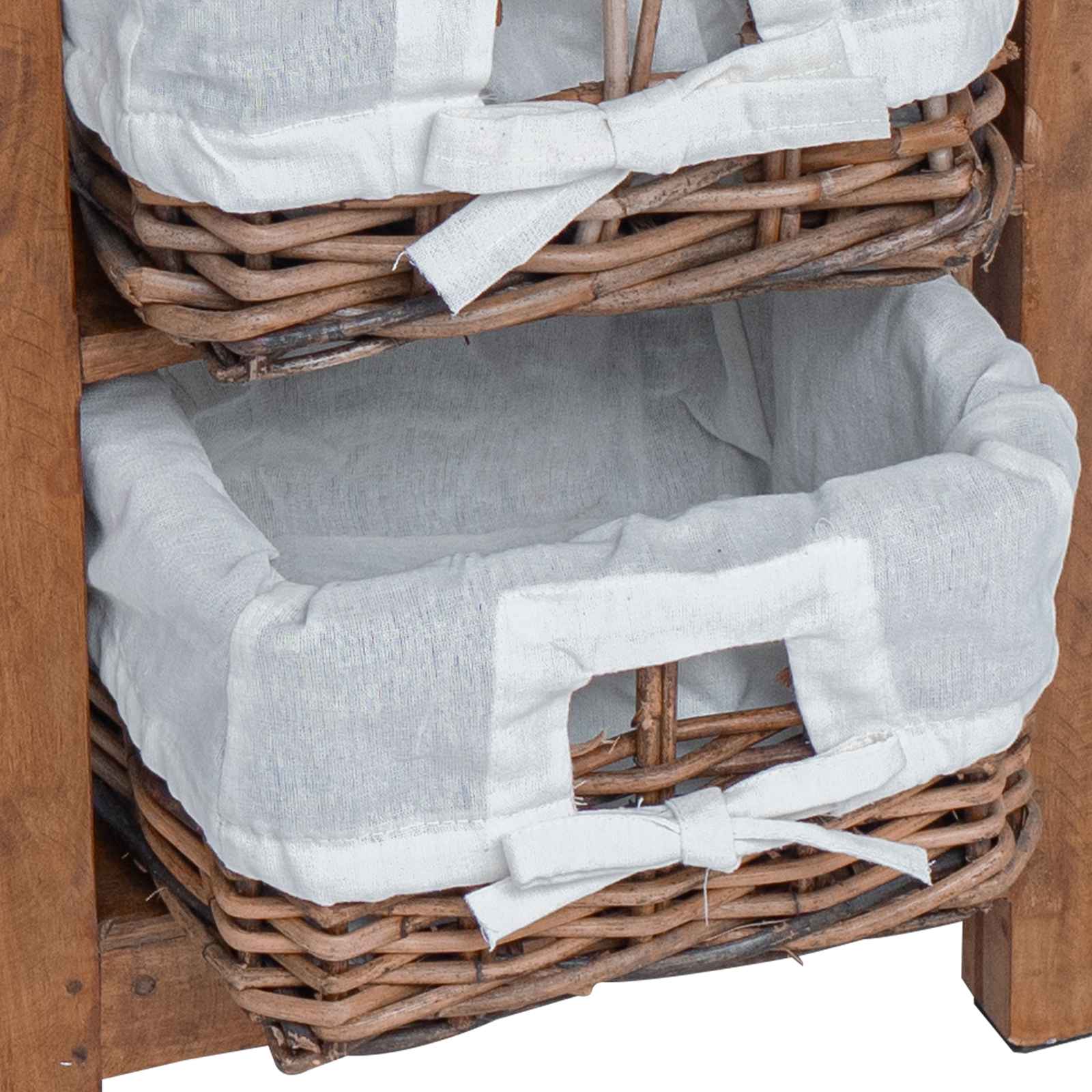 Table d'appoint Marron 38 x 28 x 50 cm Bois massif d'acajou - XIOS