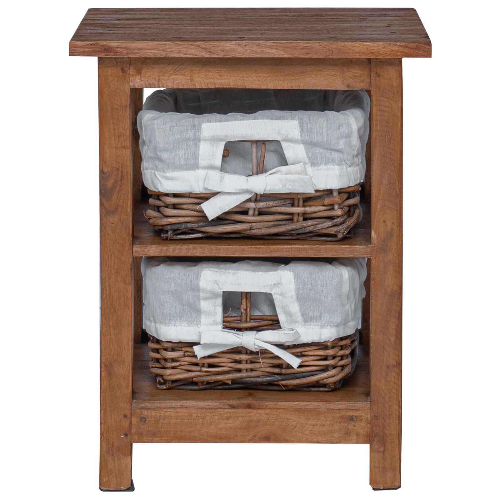 Table d'appoint Marron 38 x 28 x 50 cm Bois massif d'acajou - XIOS