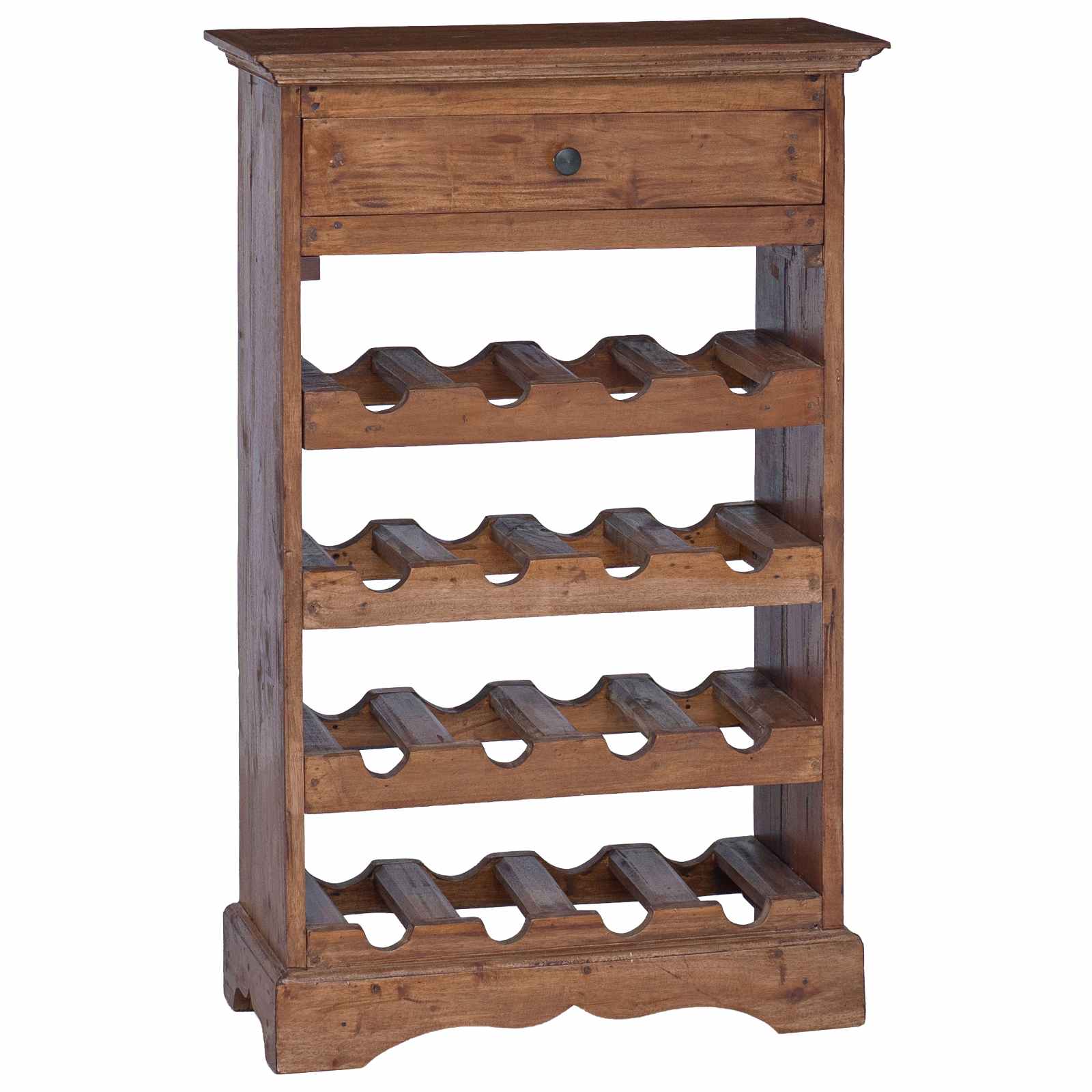 Étagère à vin 55 x 23 x 85 cm Bois de Mahogany Massif - XIOS