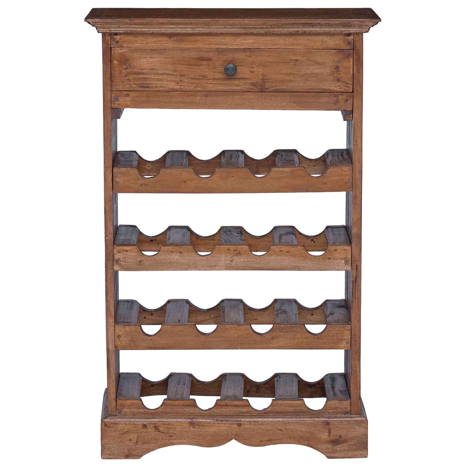 Étagère à vin 55 x 23 x 85 cm Bois de Mahogany Massif - XIOS