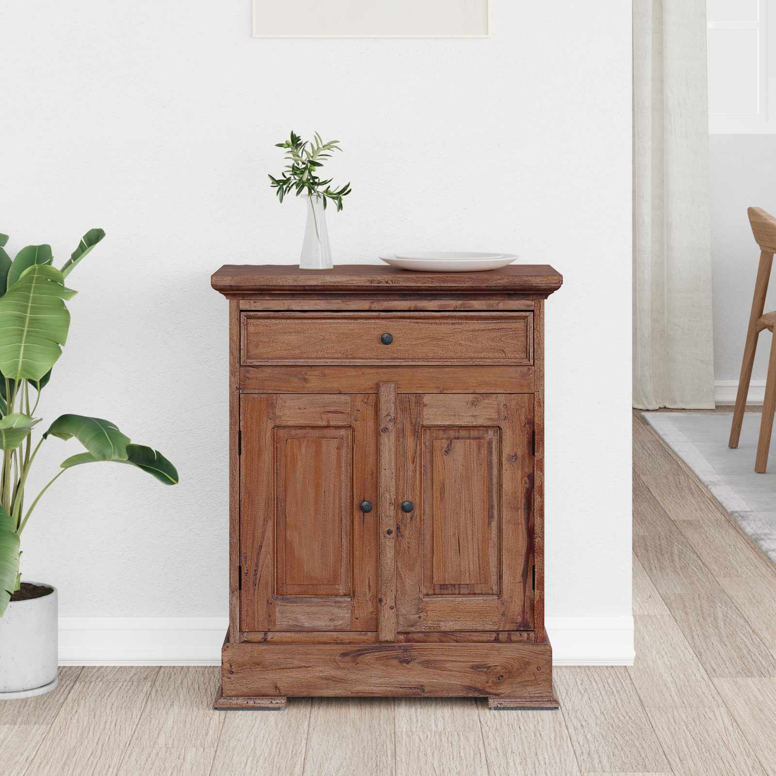 Armoire de rangement 63 x 30 x 79 cm Bois de Mahogany Massif - XIOS
