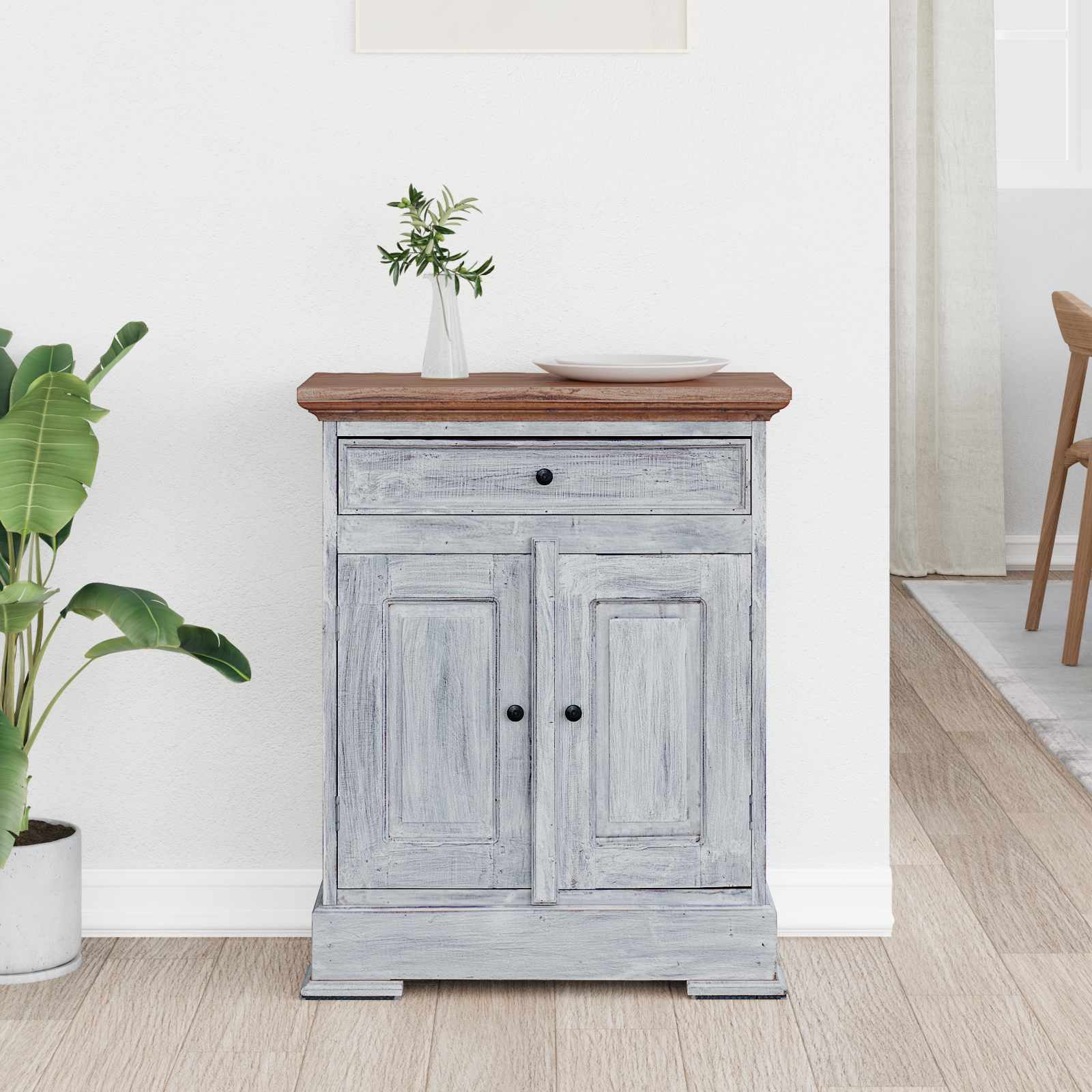 Armoire de rangement 63 x 30 x 79 cm Bois de Mahogany Massif - XIOS