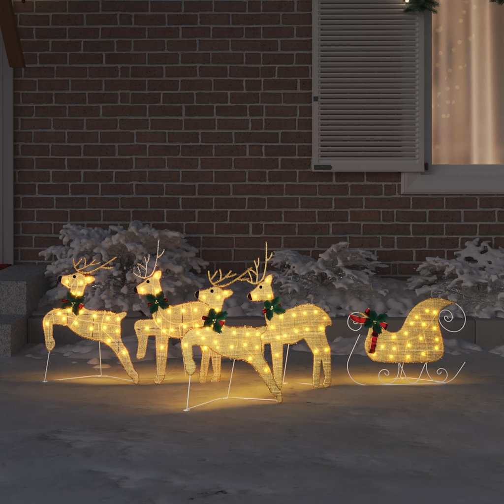 Rennes LED 5 pcs Doré tissu - XIOS