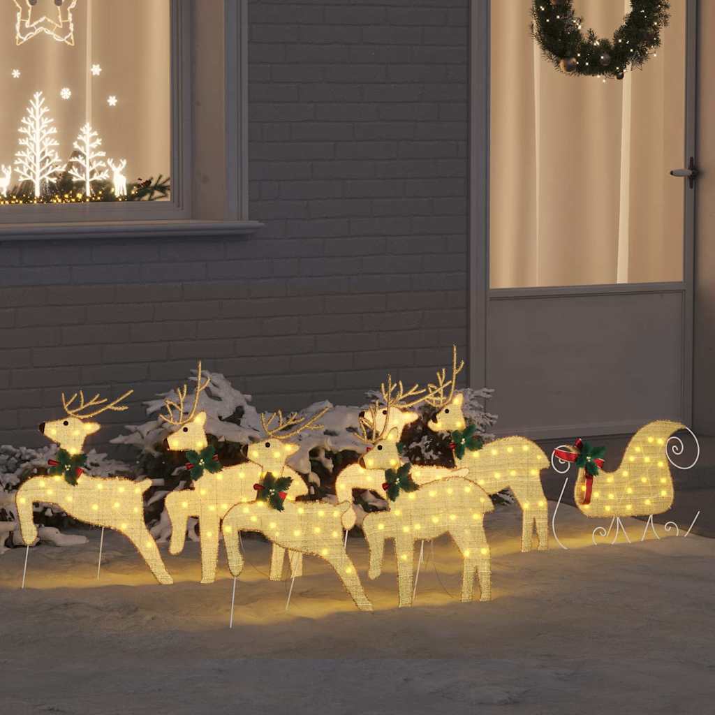 Rennes LED 7 pcs Doré tissu - XIOS