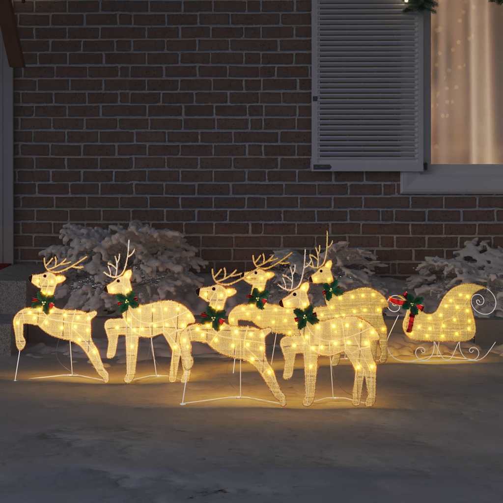 Rennes LED 7 pcs Doré tissu - XIOS