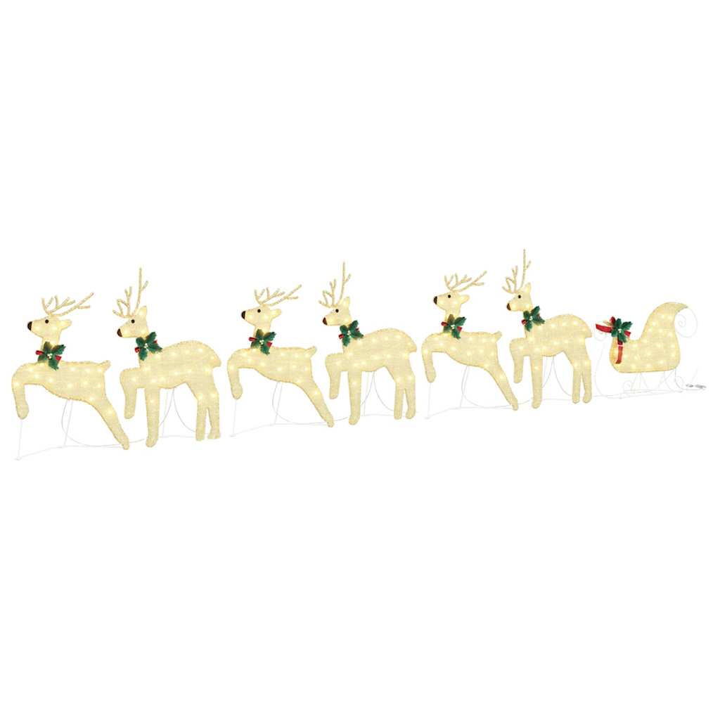 Rennes LED 7 pcs Doré tissu - XIOS